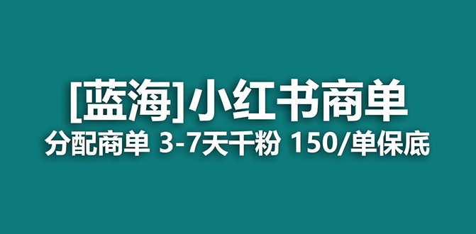 2023蓝海项目，小红书商单，快速千粉，长期稳定，最强蓝海没有之一-九节课