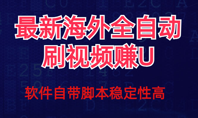 全网最新全自动挂机刷视频撸u项目 【最新详细玩法教程】-九节课