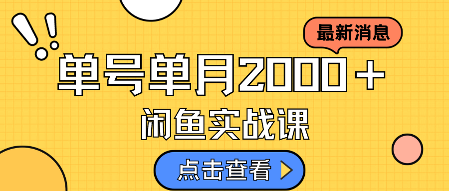 咸鱼虚拟资料新模式，月入2w＋，可批量复制，单号一天50-60没问题 多号多撸-九节课