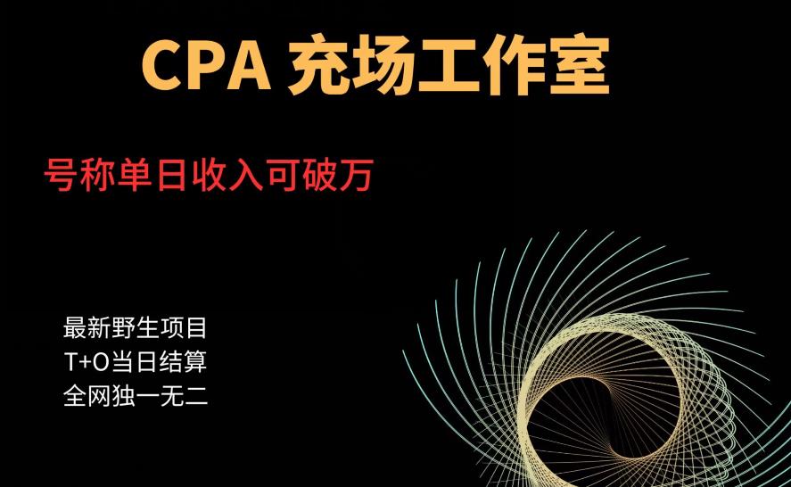 cpa充场工作室，号称单日收入10000+（揭秘）-九节课