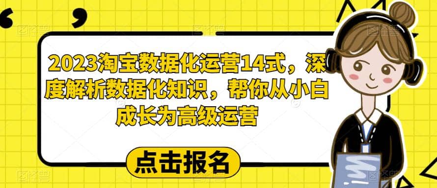 2023淘宝数据化-运营 14式，深度解析数据化知识，帮你从小白成长为高级运营-九节课