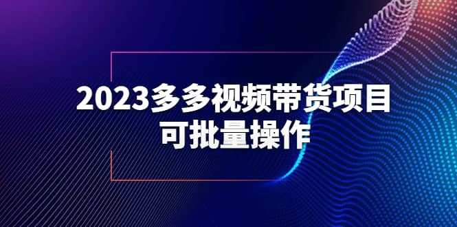 2023多多视频带货项目，可批量操作【保姆级教学】-九节课