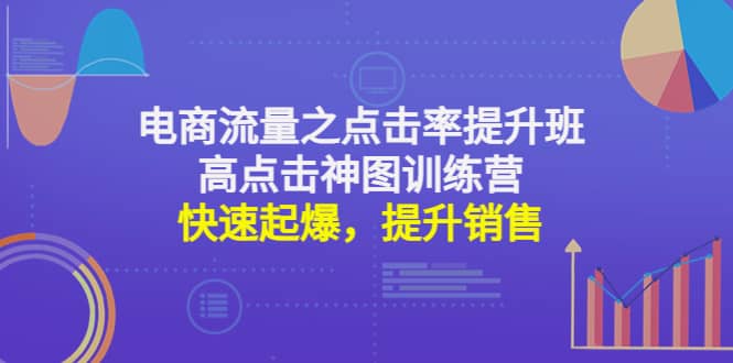 电商流量之点击率提升班+高点击神图训练营：快速起爆，提升销售-九节课