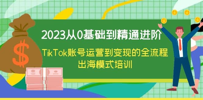 2023从0基础到精通进阶，TikTok账号运营到变现的全流程出海模式培训-九节课