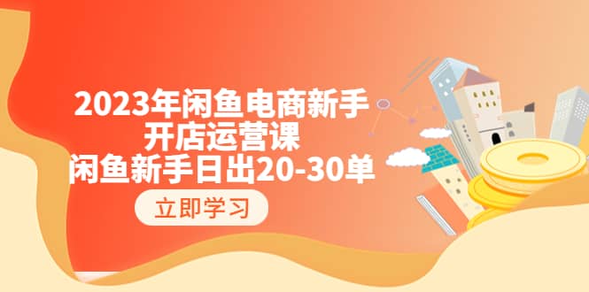 2023年闲鱼电商新手开店运营课：闲鱼新手日出20-30单（18节-实战干货）-九节课