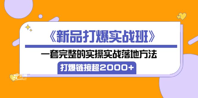 《新品打爆实战班》一套完整的实操实战落地方法，打爆链接超2000+（38节课)-九节课