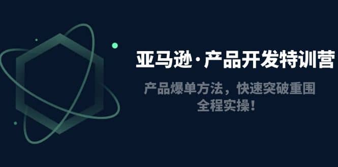 亚马逊·产品开发特训营：产品爆单方法，快速突破重围，全程实操-九节课