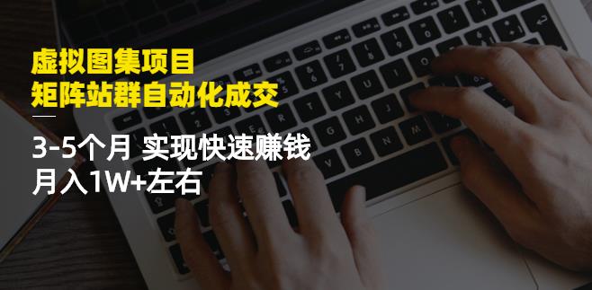 虚拟图集项目：矩阵站群自动化成交，3-5个月实现快速赚钱月入1W+左右-九节课