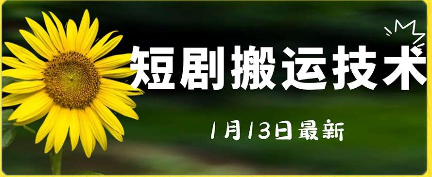 最新短剧搬运技术，电脑手机都可以操作，不限制机型-九节课