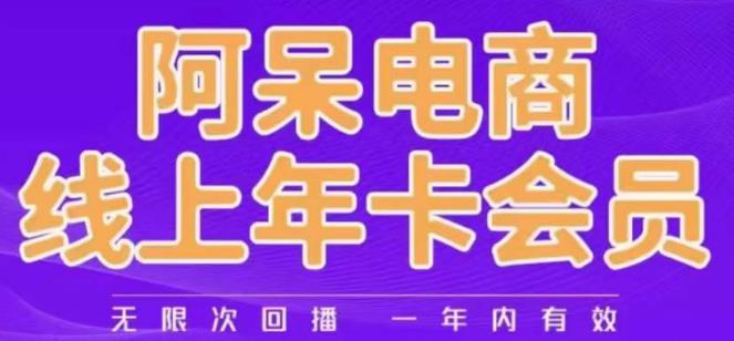 阿呆电商线上年会员，阿呆电商干货分享（更新中）-九节课