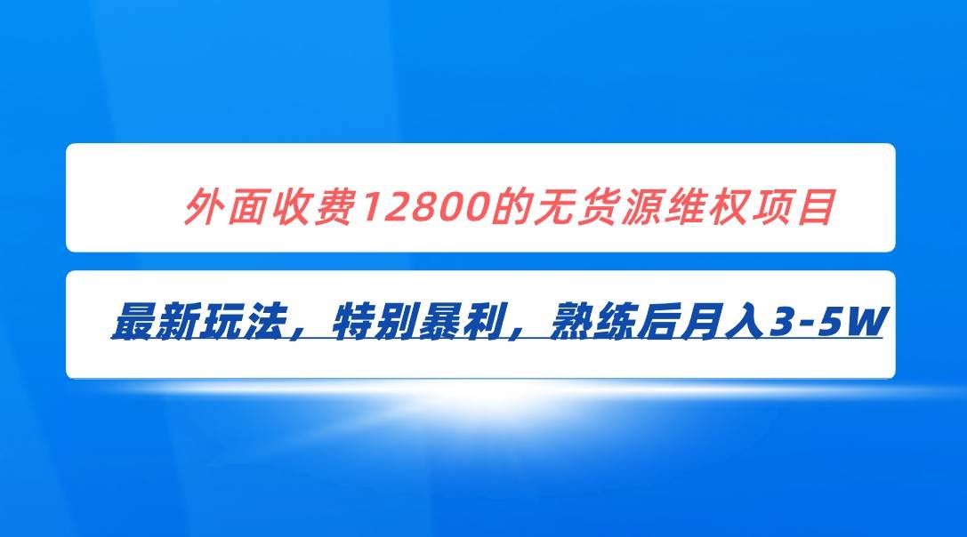 全网首发！外面收费12800的无货源维权最新暴利玩法，轻松月入3-5W-九节课