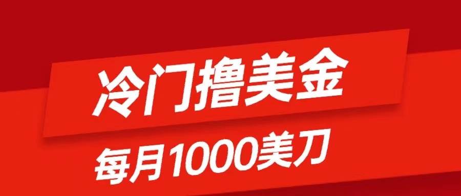 冷门撸美金项目：只需无脑发帖子，每月1000刀，小白轻松掌握-九节课