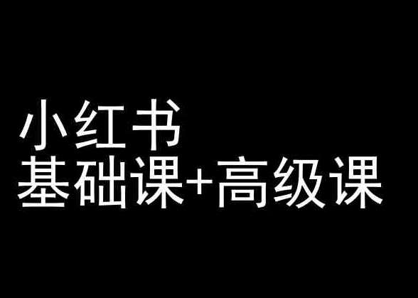 小红书基础课+高级课-小红书运营教程-九节课