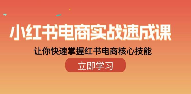 （10384期）小红书电商实战速成课，让你快速掌握红书电商核心技能（28课）-九节课