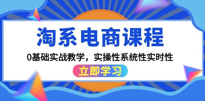 淘系电商课程，0基础实战教学，实操性系统性实时性（15节课）-九节课