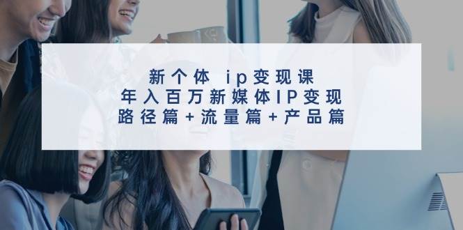 新个体ip变现课，年入百万新媒体IP变现，路径篇+流量篇+产品篇-九节课