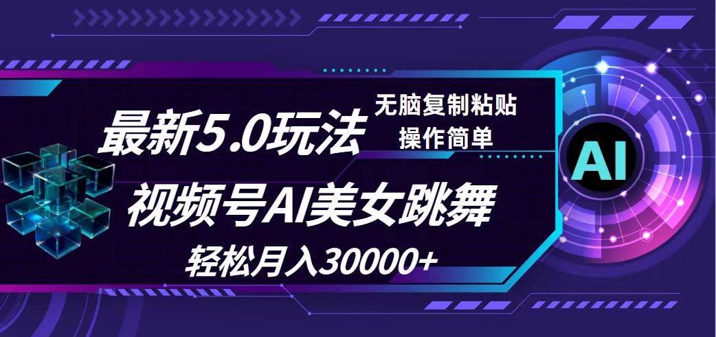 （12284期）视频号5.0最新玩法，AI美女跳舞，轻松月入30000+-九节课