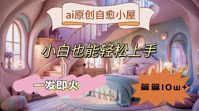 ai原创治愈小屋，小白也能轻松上手，一发即火，篇篇10w+【揭秘】-九节课