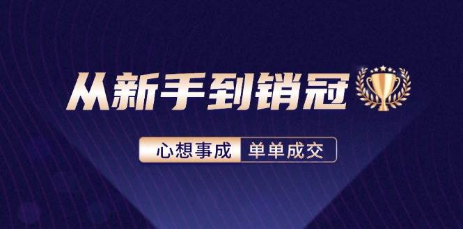 （12383期）从新手到销冠：精通客户心理学，揭秘销冠背后的成交秘籍-九节课