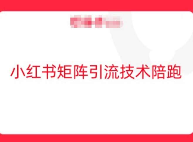 小红书矩阵引流技术，教大家玩转小红书流量-九节课