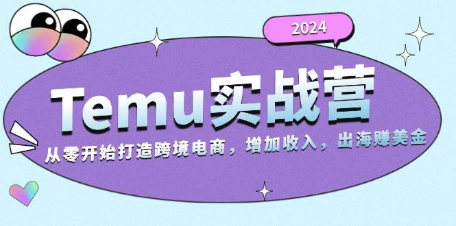 （13266期）2024Temu实战营：从零开始打造跨境电商，增加收入，出海赚美金-九节课